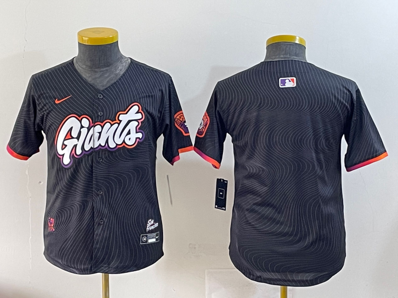 Youth 2025 MLB San Francisco Giants blank black jersey style 5->youth mlb jersey->Youth Jersey